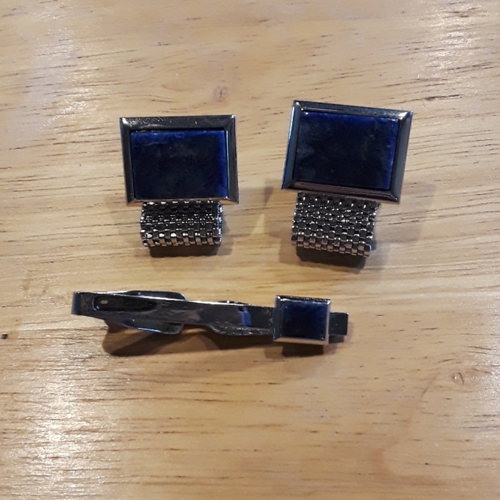 Men's cuff links tie clip